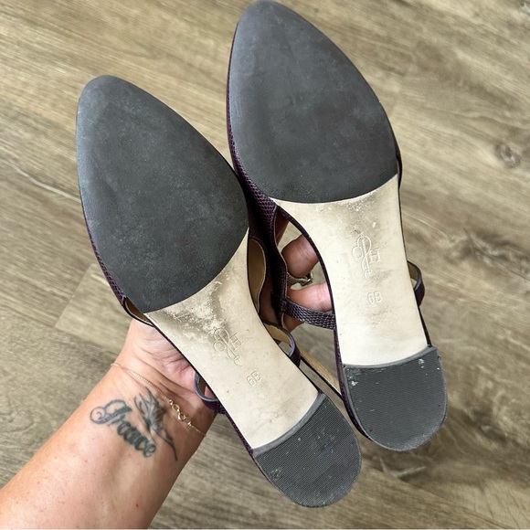 So 6B COLE HAAN Juliana Sling Back Leather Flats - Picture 6 of 7